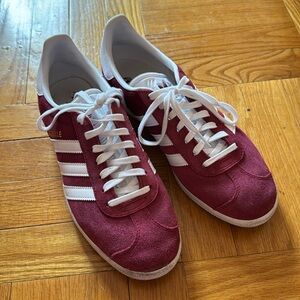 Adidas Burgundy Gazelles
